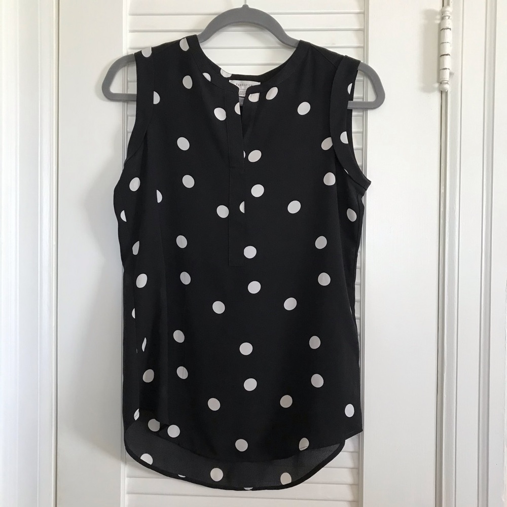 Van Heusen polka dot blouse